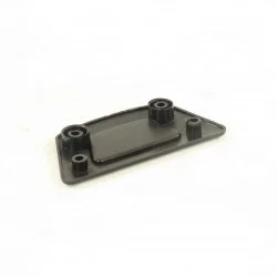 Black central cover for 2-spoke steering wheel D3718