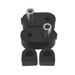 Kit silentblocs barre stab 16mm R4L 10mm entretoise longue (les 4)