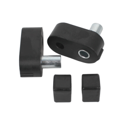 Kit silentblocs barre stab 12mm R4L 12mm entretoise longue (les 4)