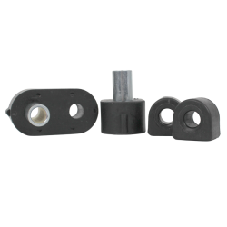 Kit silentblocs barre stab 12mm R4L 12mm entretoise longue (les 4)