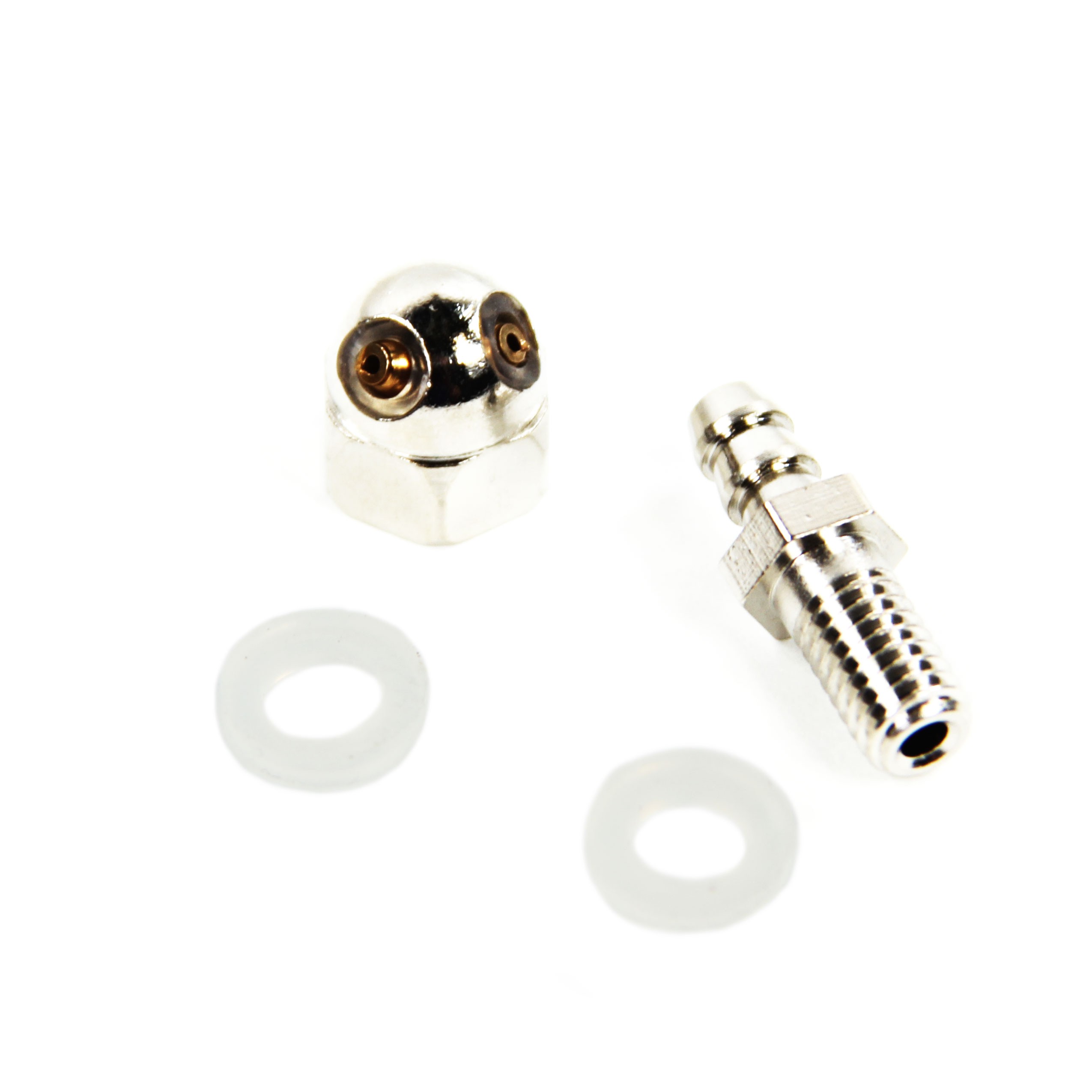 Chrome washer nozzle + gasket