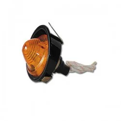 Round right front turn signal, black base D6170-2