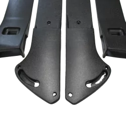 D1989 kit 4 bandeaux noirs de porte 2cv