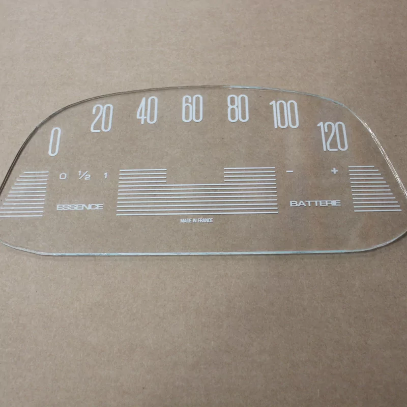 D6868 Vitre de compteur 2cv grand modèle