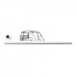 Cross member under dashboard panel D8266