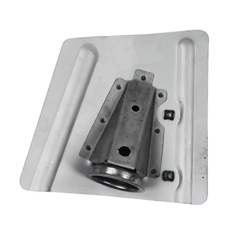 Sheet metal + Right travel stopper support D8334-4