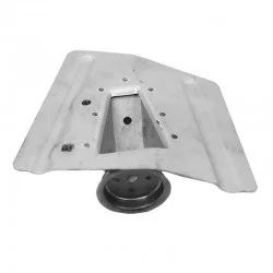 Sheet metal + Right travel stopper support D8334-4