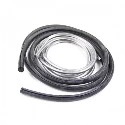 Window rubber seal with locking rim D1671