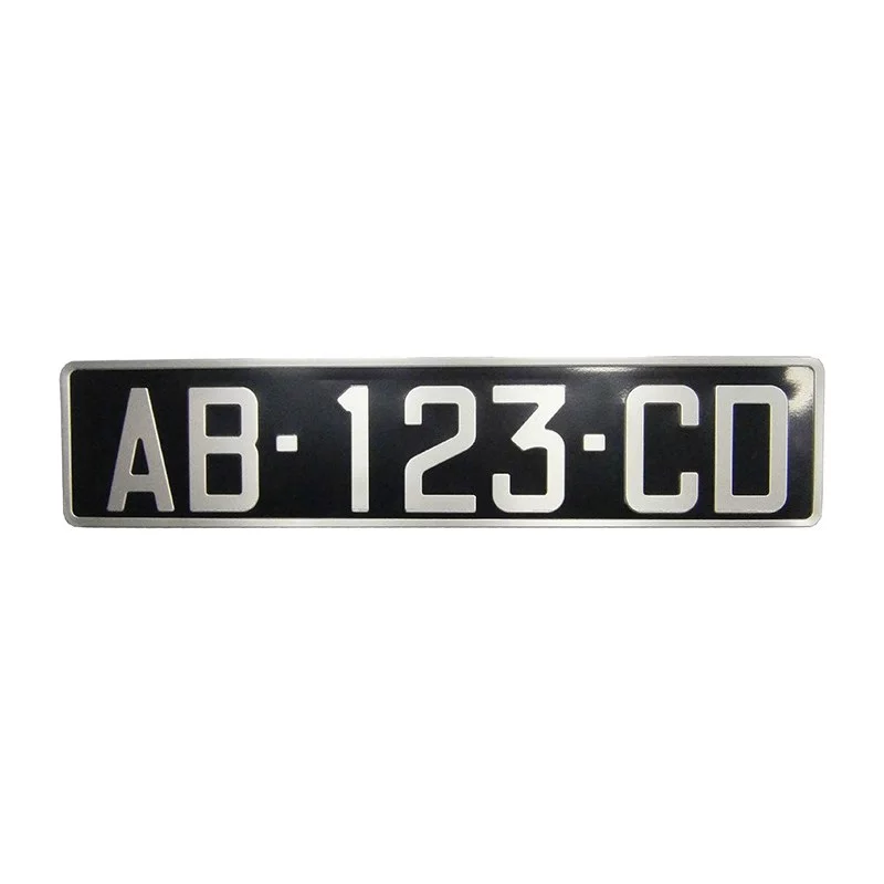 Numberplate collection SIV 45x10cm U725102