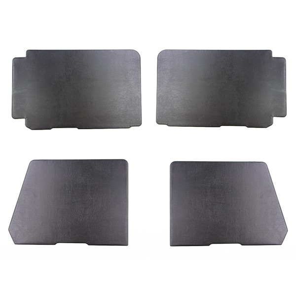 4 low black 2CV door trims