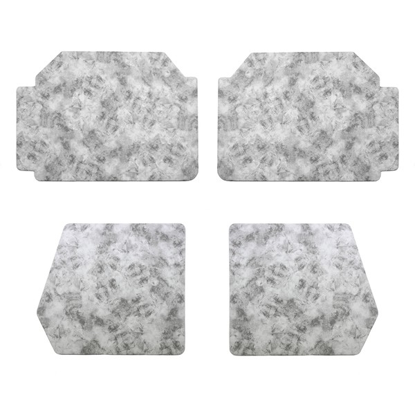 4 tall 2CV marbled gray...