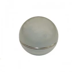 Grey gear shift knob with chrome ring D4419