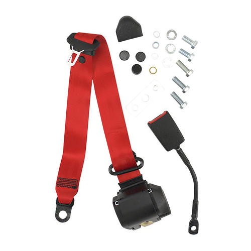 RED front seat belt with...
