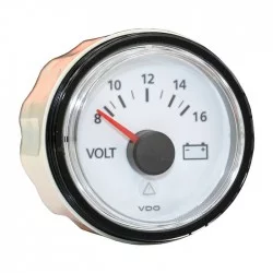VDO White Voltmeter