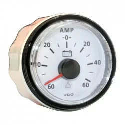 VDO White Ammeter