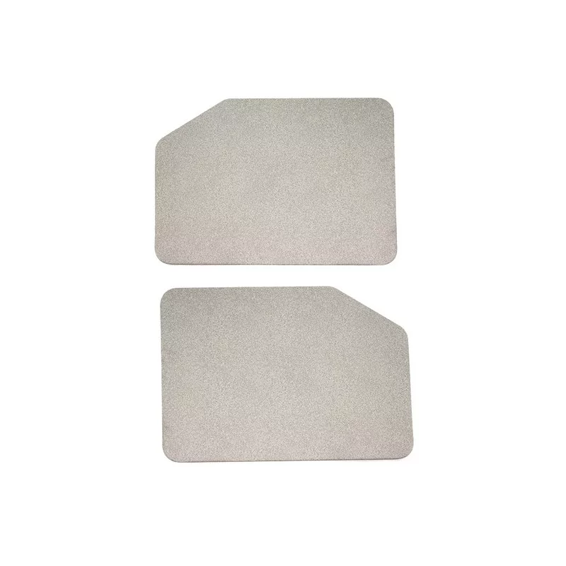 2 light gray suicide door trim D1967