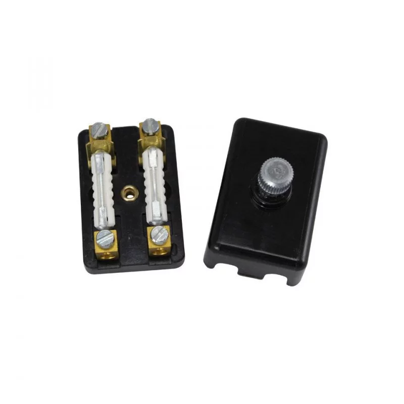 Universal bakelite box for 2 fuses U250030