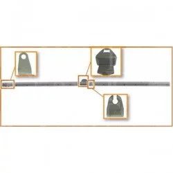 Complete cross member under dashboard panel D8244