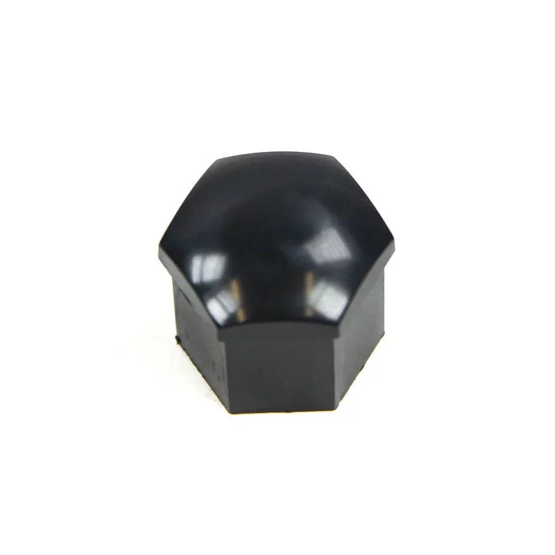 Cache-écrou de roue en plastique noir (tête hexagonale 19...