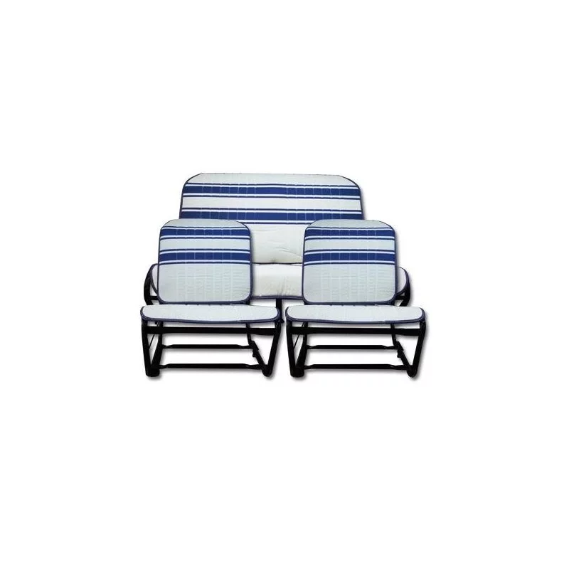 Garnitures 2 sièges sym. + banquette 2cv France 3 D1959