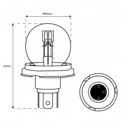 CE bulb 45/40w white 6V U225620