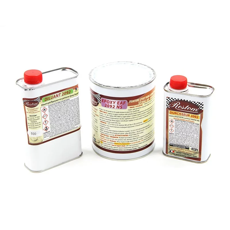 Peinture époxy anticorrosion noire à séchage à l'air EAF 2092-5kg NOIR SATINE ral 9005 U424806
