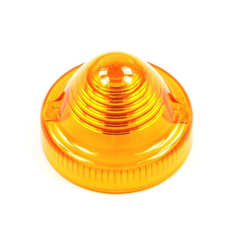 Orange round turn signal lens