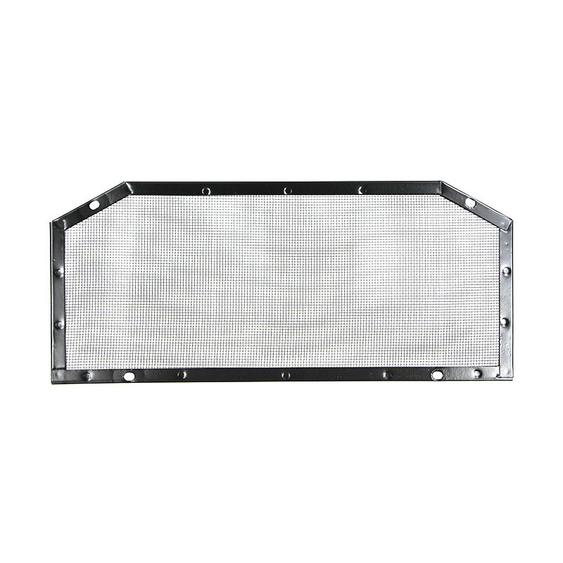 Mesh behind grille with...