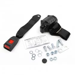Ceinture de sécurité arrière noire avec enrouleur (4 points) U810220-NR