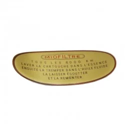 Auto-collant miofiltre pour filtre à air gris DS jusque 1965 DS892022
