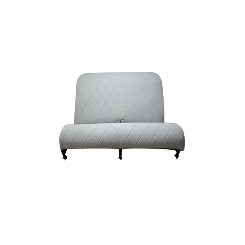 Banquette avant avec rabats velours Gris Charleston