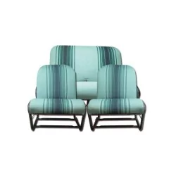 D1741KD Kit symétrique avec rabats tissu rayé vert