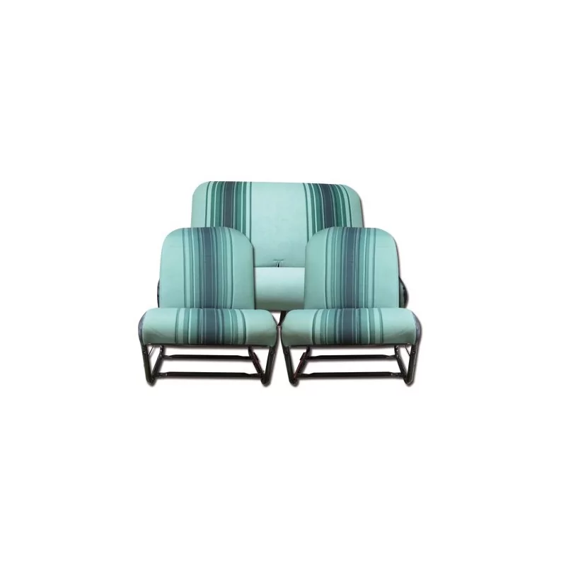 D1741KD Kit symétrique avec rabats tissu rayé vert