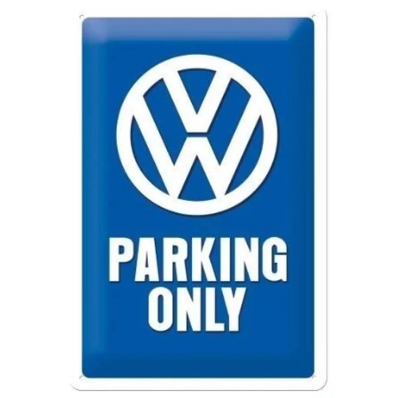 U952271 Tôle peinte emboutie 20x30cm VW Parking only