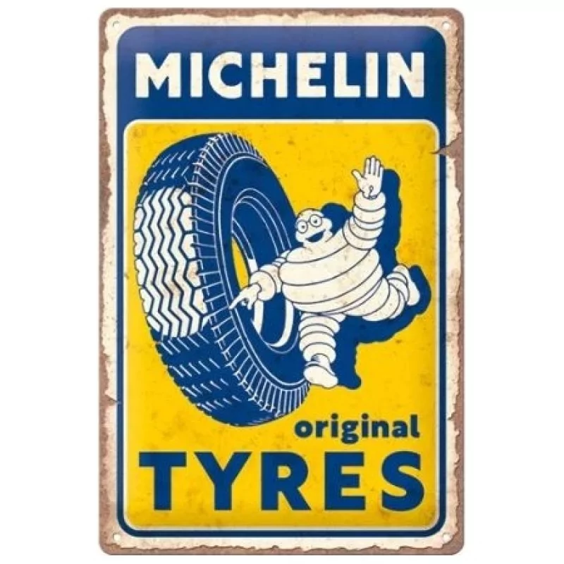 U952278 Tôle peinte emboutie 20x30cm Michelin - Original Tyres