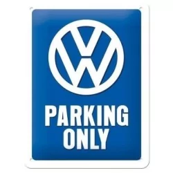 Embossed painted metal sign...
